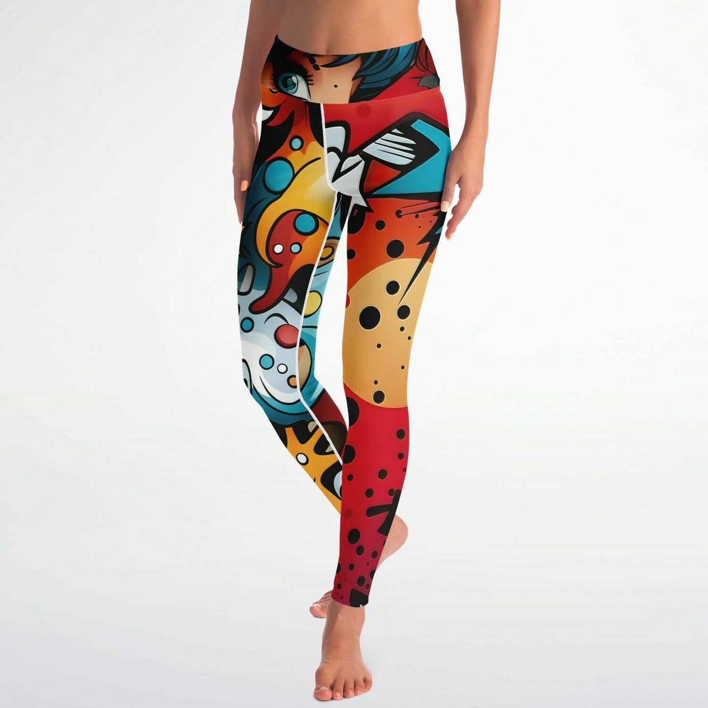 Yoga Leggings - Comic Strip copy